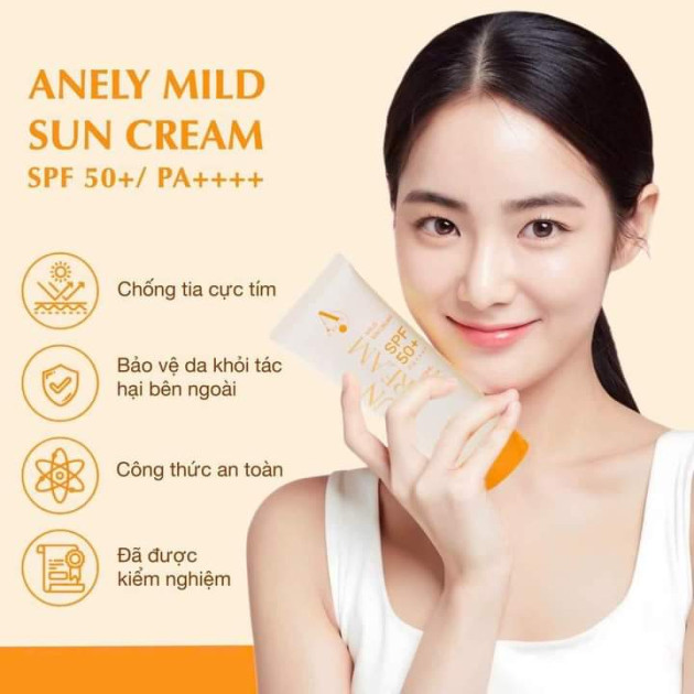 Anely Mild Sun Cream With SPF 50+ PA++++ 60ml